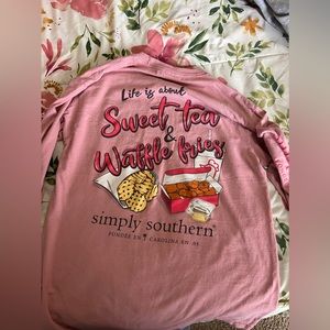 Simply Southern Sweet Tea and Waffle Fries